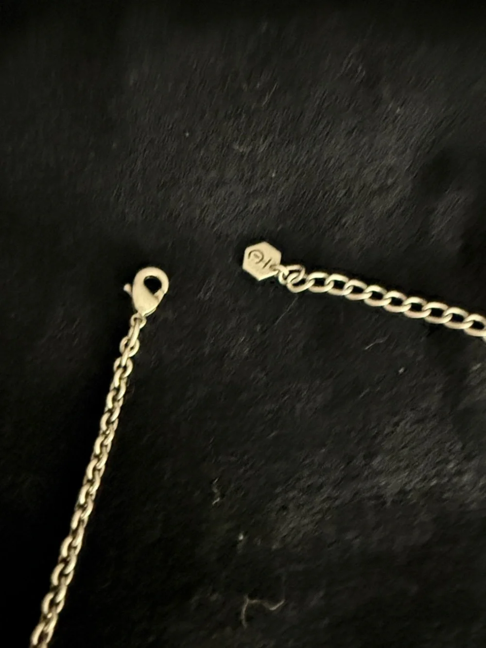 Touchstone Crystal Silver Clear Multi-Shaped Crystal Necklace - Picture 2 of 5